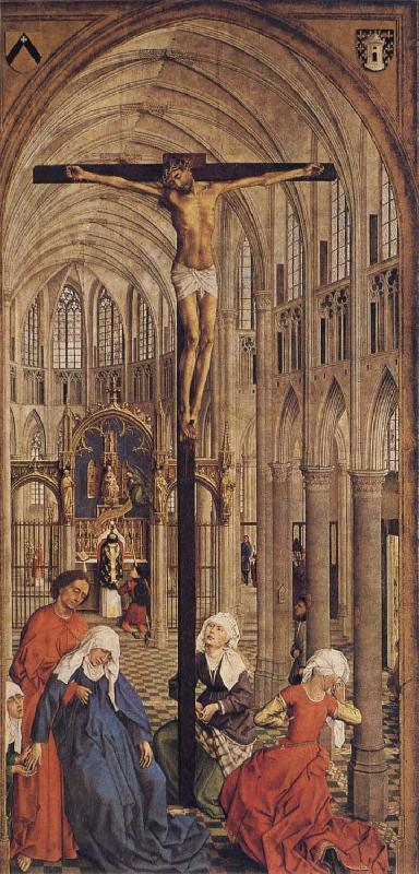 Roger Van Der Weyden Crucifixion in a Church oil painting picture